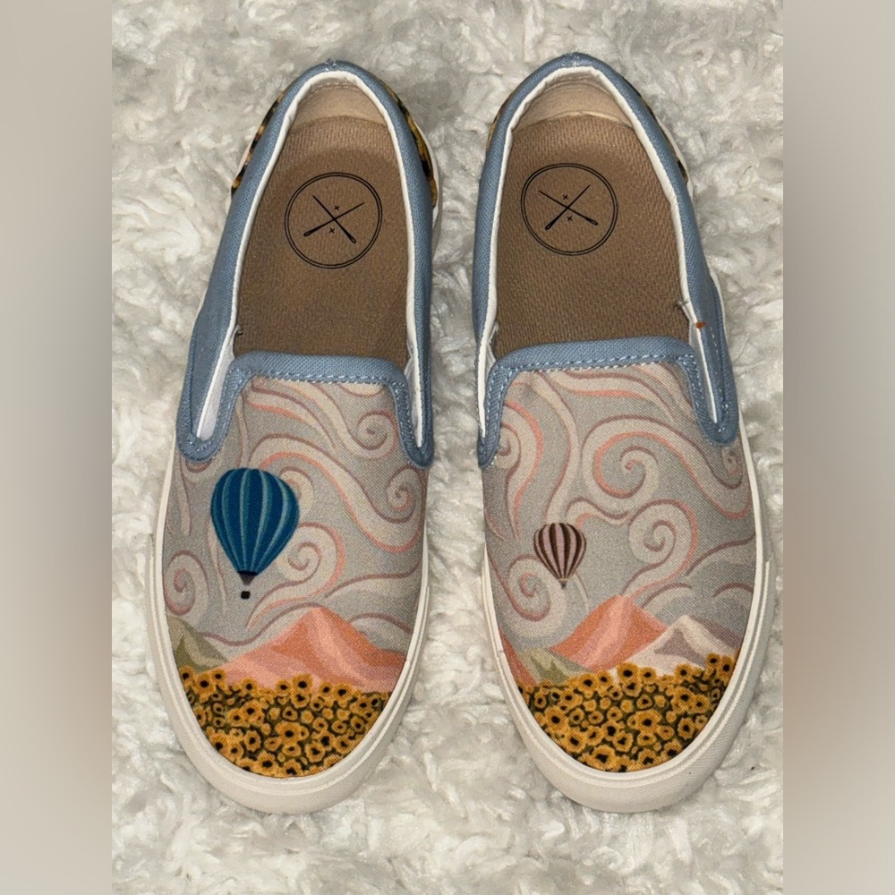 Inkkas Ray Hot Air Balloon Slip On Sneakers